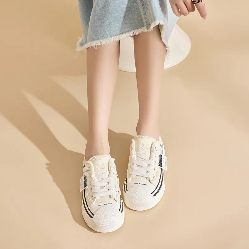 La Chapelle Lightweight And Breathable Low Top Canvas Shoes Women's-20