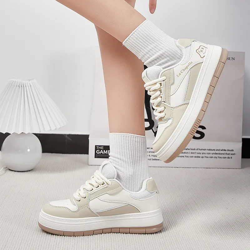 La Chapelle Height Increasing Wear-Resistant Low-Top Skateboard Shoes Women's-6