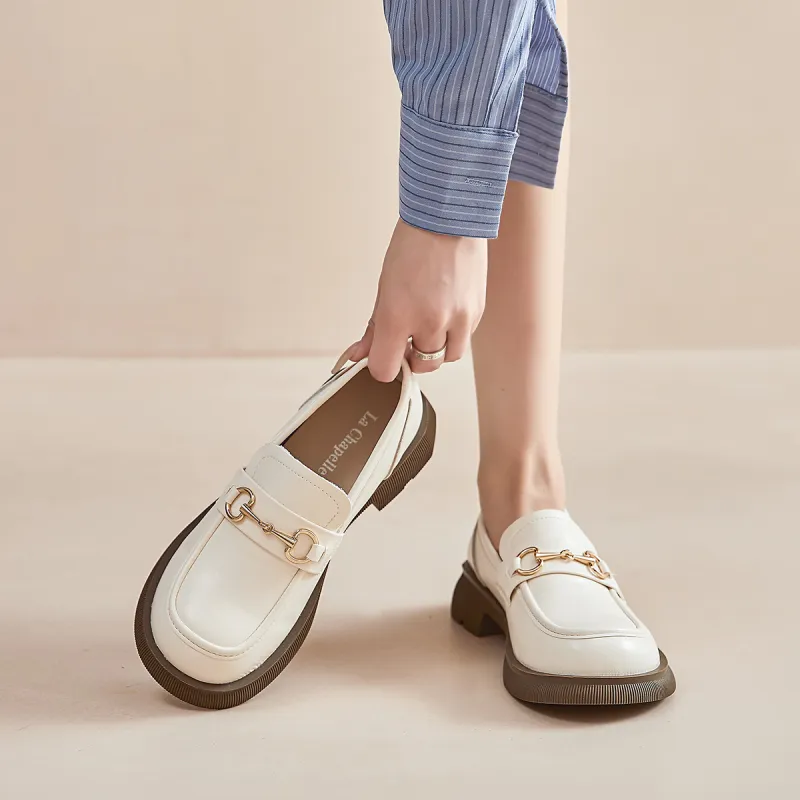 La Chapelle Loafers Medium Heel Women's-15
