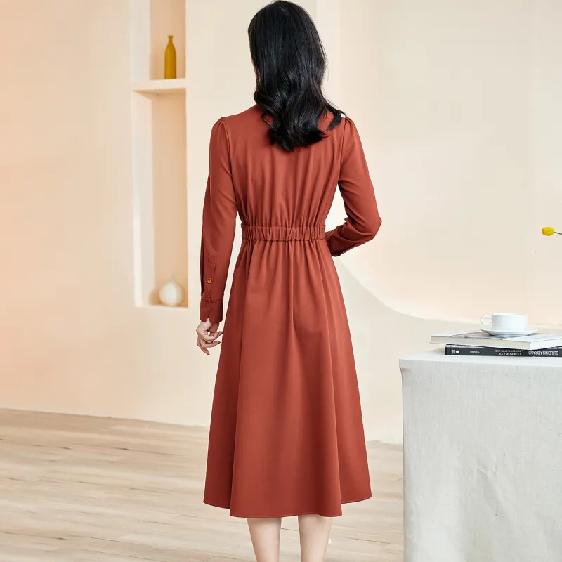 MISSSHINE Long Sleeved Dresses Women's-2