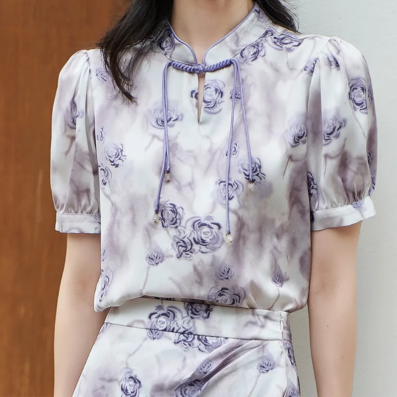 MISSSHINE Shirts Women's Taro Purple-4