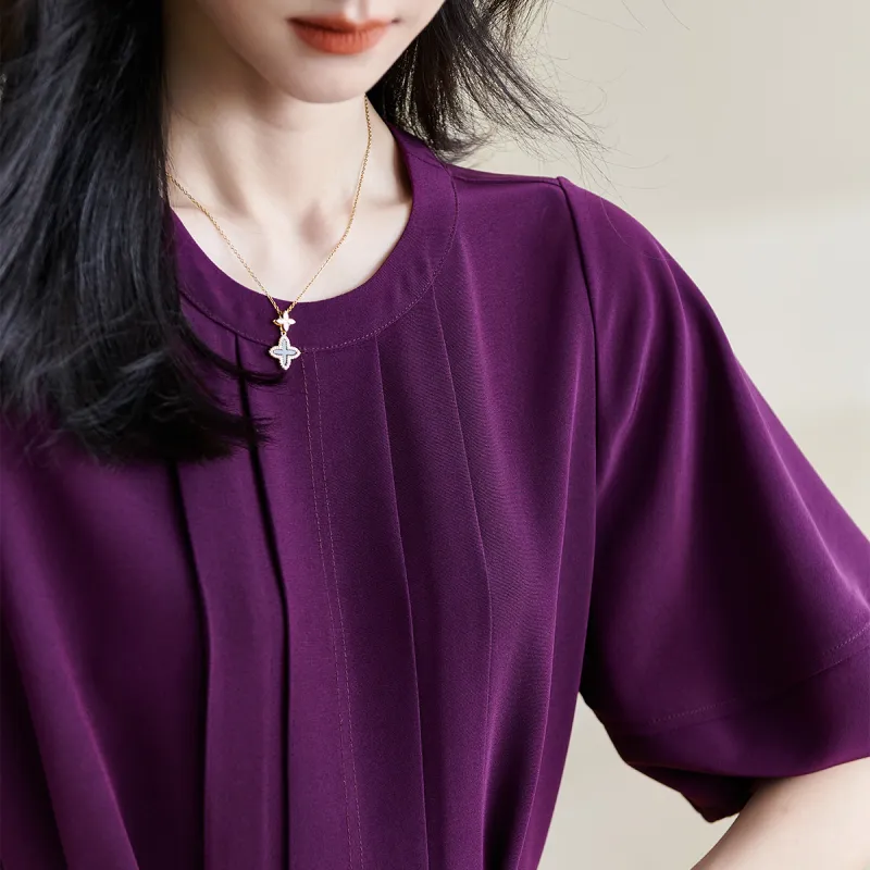 MISSSHINE Short Sleeved Dresses Women's-5