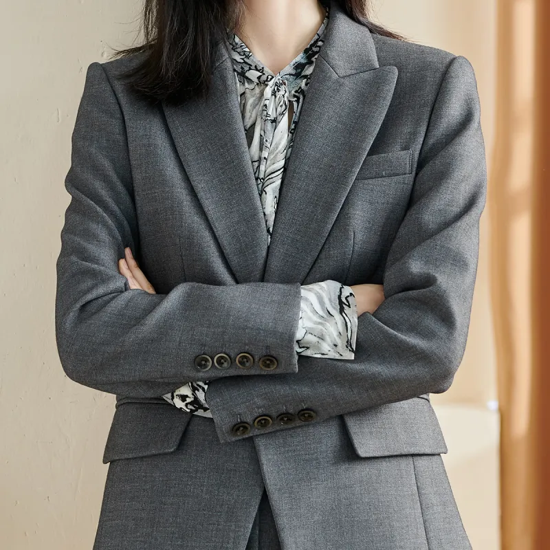 MISSSHINE Business Suits Women's Premium Gray-2
