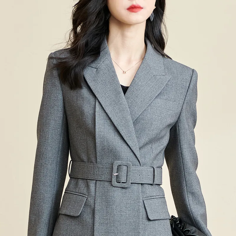 MISSSHINE Business Suits Women's Gray-2