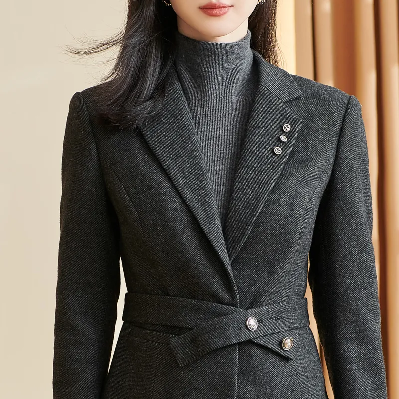 MISSSHINE Cropped Coats Women's-2