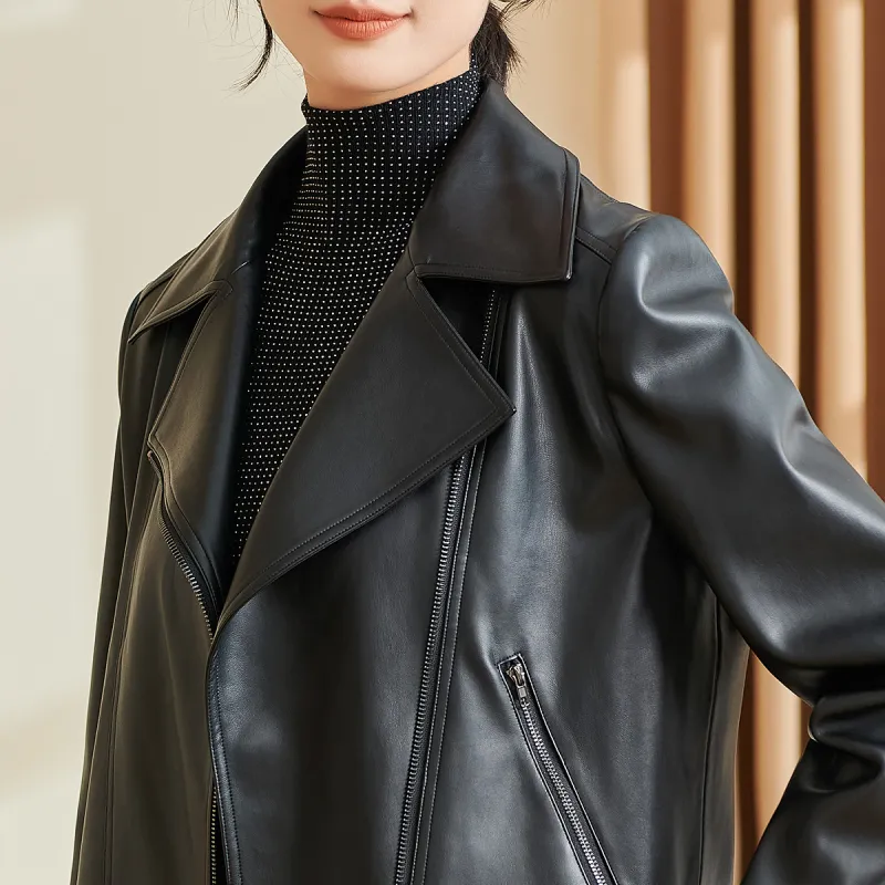 MISSSHINE Leather Jacket Women's-2