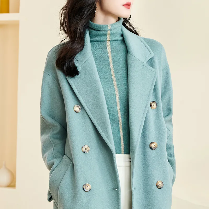 MISSSHINE Coats Women's Verdant Green-2
