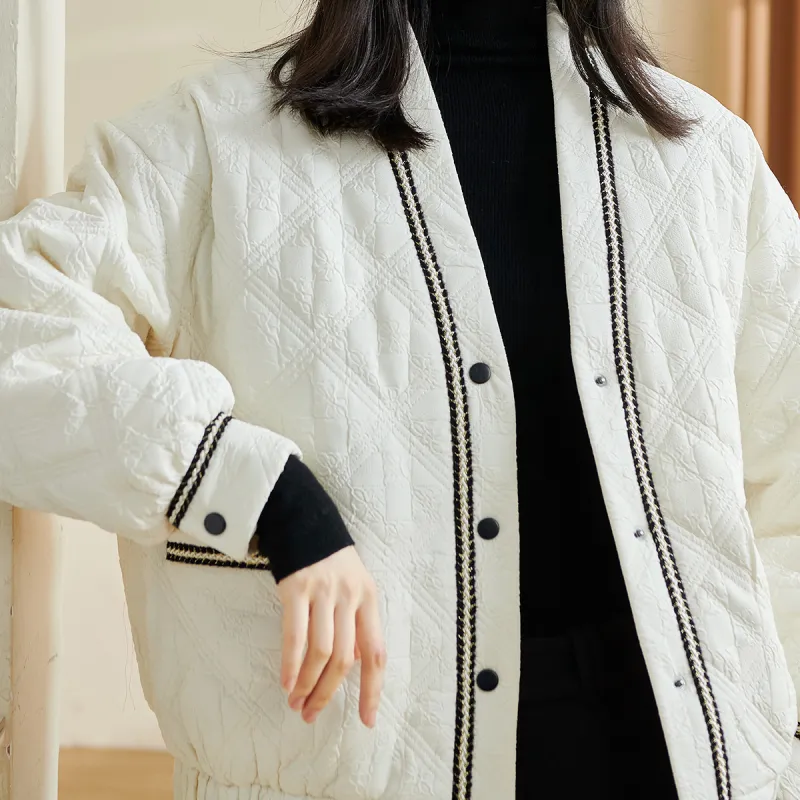 MISSSHINE Puffer Jacket Women's Ecru-2