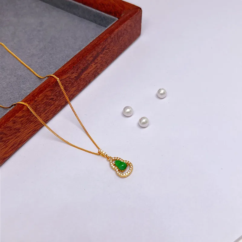 Yu Shangxuan Ice Glutinous Jadeite Necklaces Women's-3