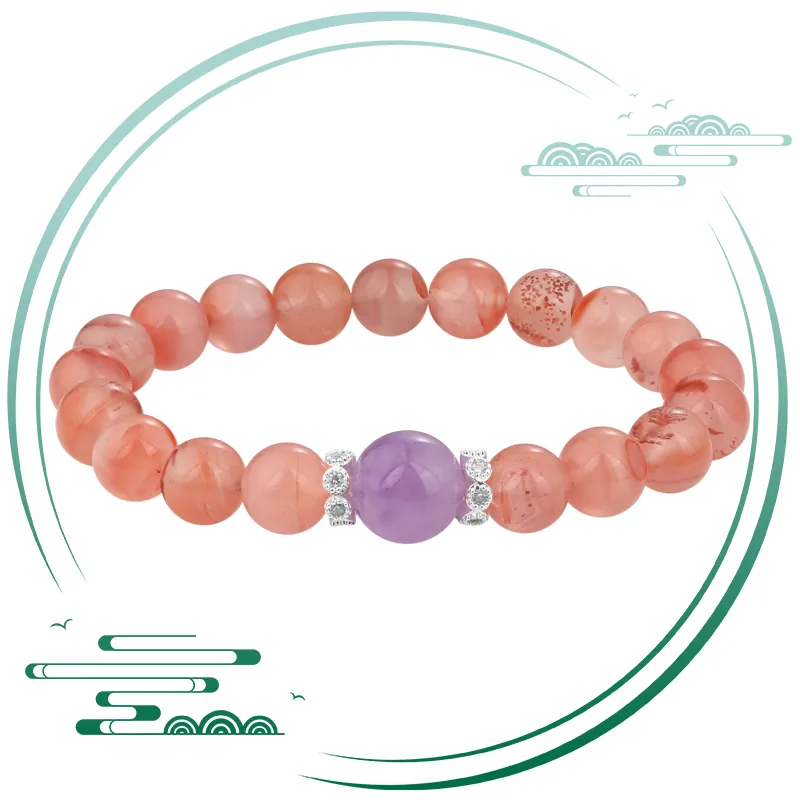 Yu Shangxuan Southern Red Agate Bracelets Unisex-4