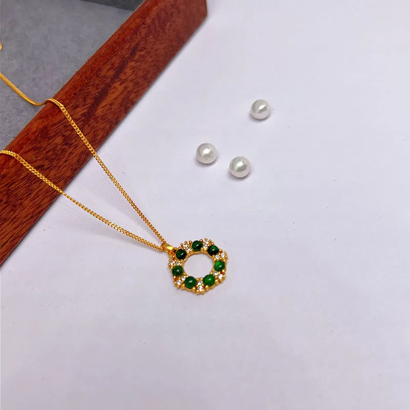 Yu Shangxuan Ice Glutinous Jadeite Necklaces Women's-3