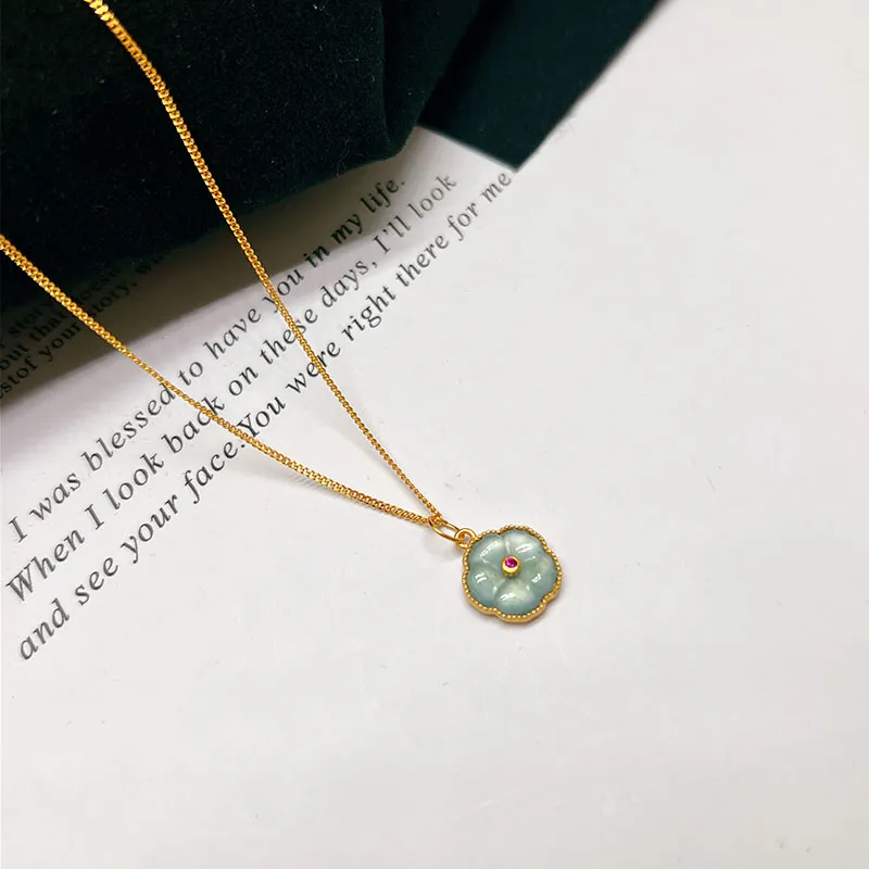 Yu Shangxuan Ice Glutinous Jadeite Necklaces Women's-3