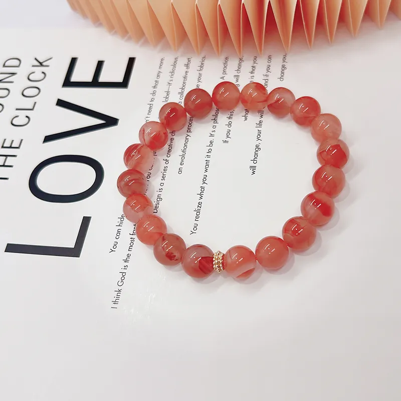 Yu Shangxuan Southern Red Agate Bracelets Unisex-3