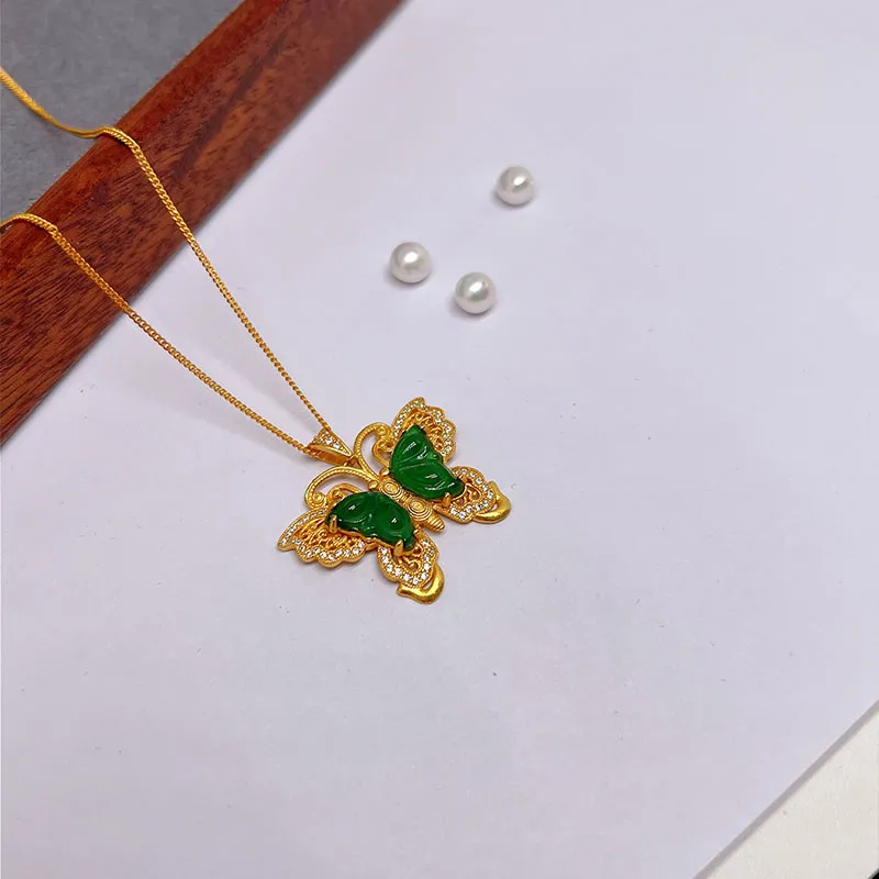 Yu Shangxuan Ice Glutinous Jadeite Necklaces Women's-3