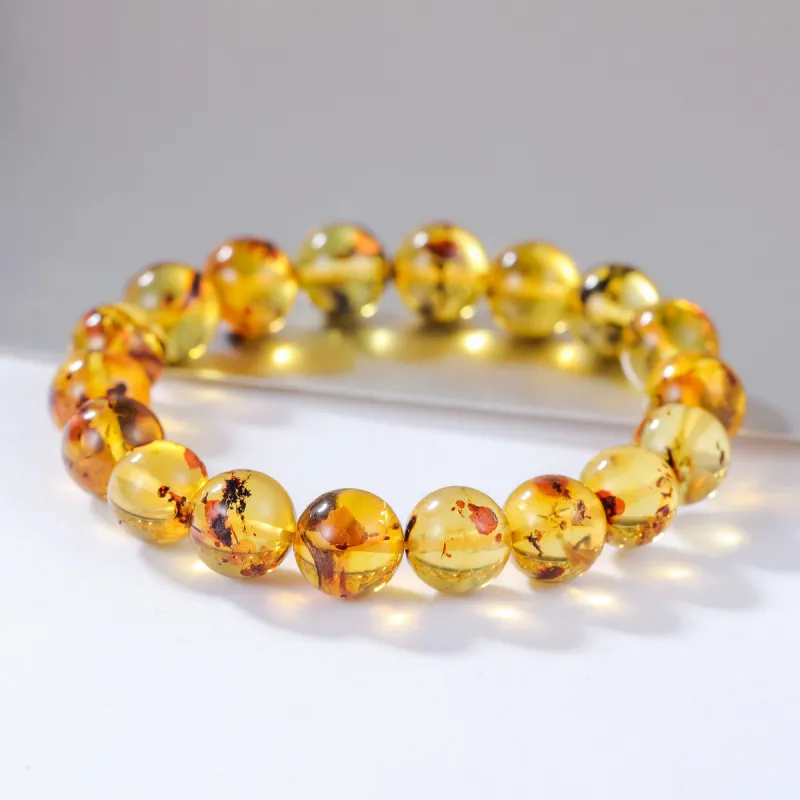 Yu Shangxuan Beeswax Amber Bracelets Women's-2