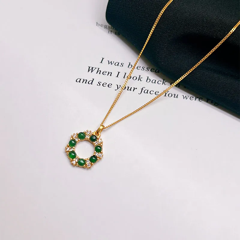 Yu Shangxuan Ice Glutinous Jadeite Necklaces Women's-1