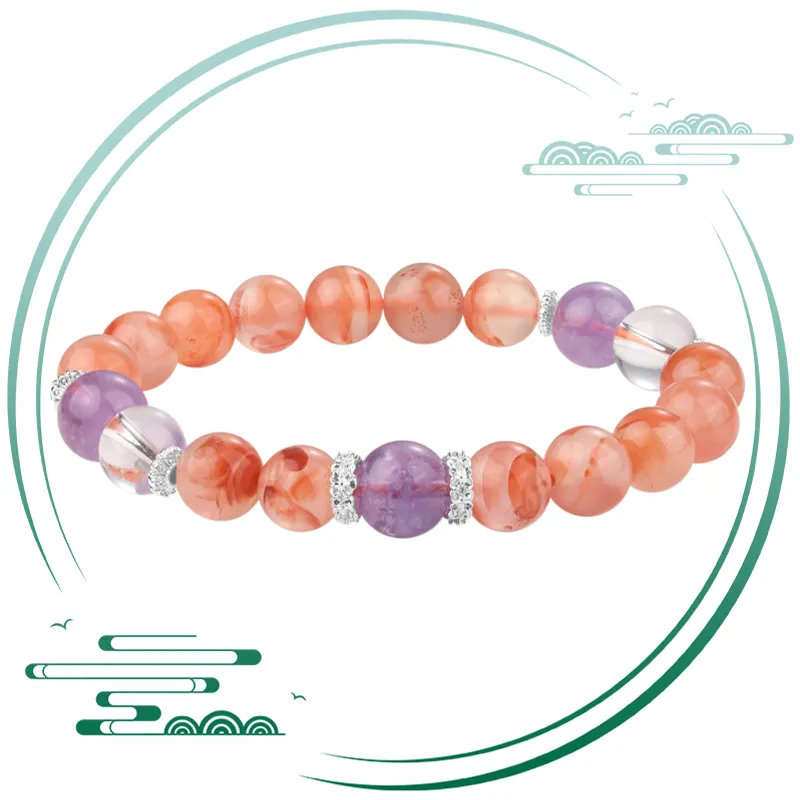 Yu Shangxuan Southern Red Agate Bracelets Unisex-4
