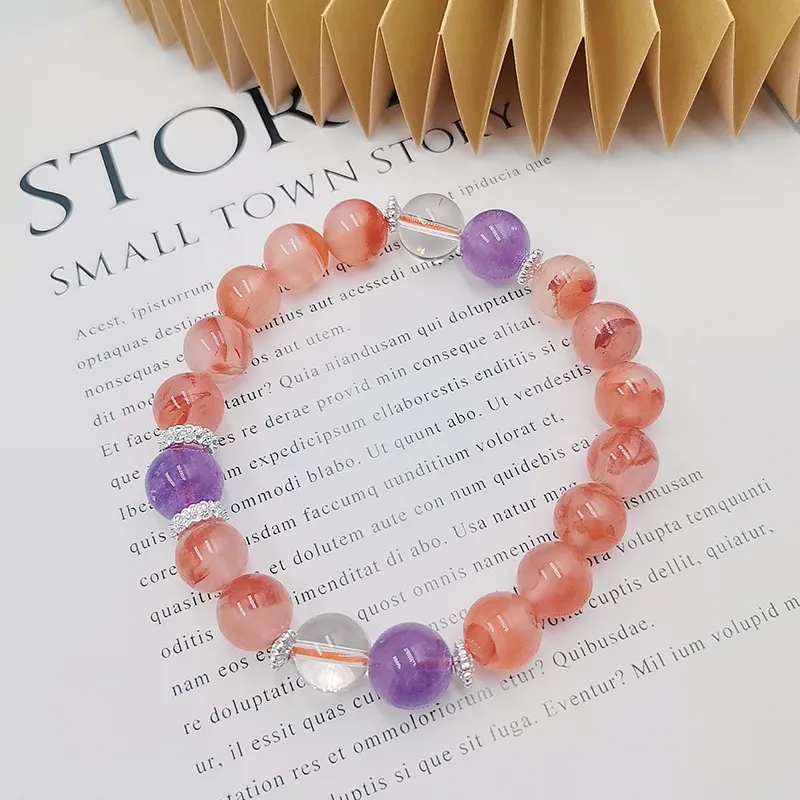 Yu Shangxuan Southern Red Agate Bracelets Unisex-1