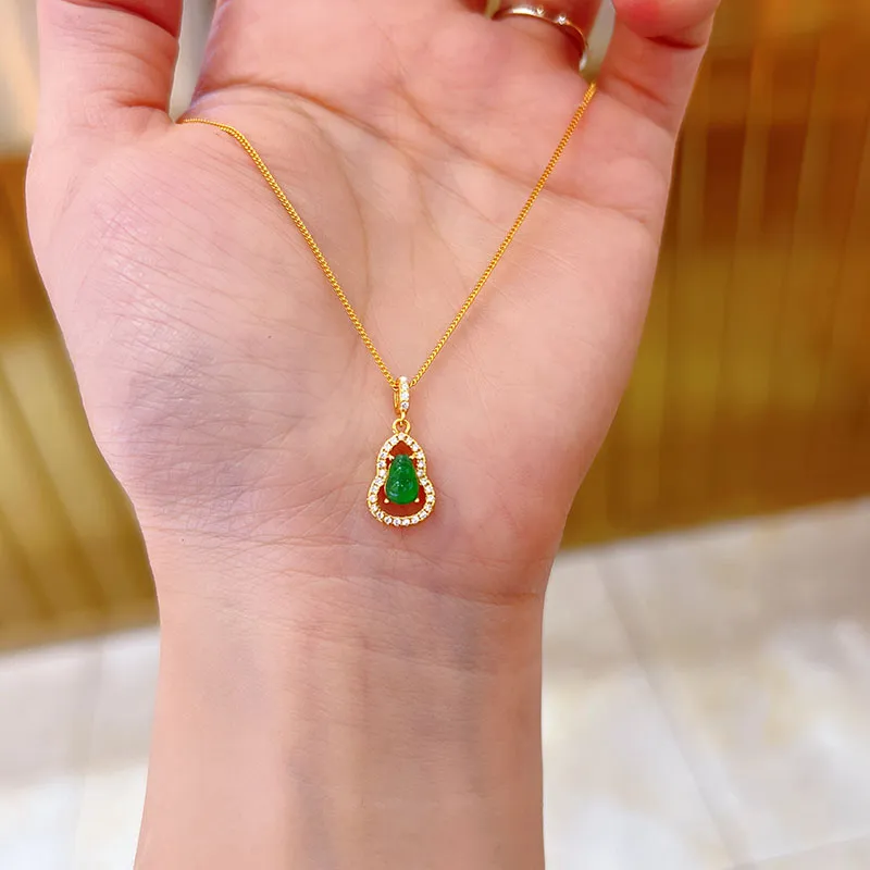 Yu Shangxuan Ice Glutinous Jadeite Necklaces Women's-4