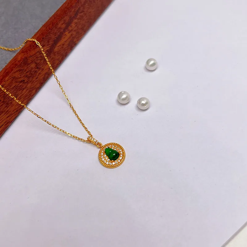 Yu Shangxuan Ice Glutinous Jadeite Necklaces Women's-3
