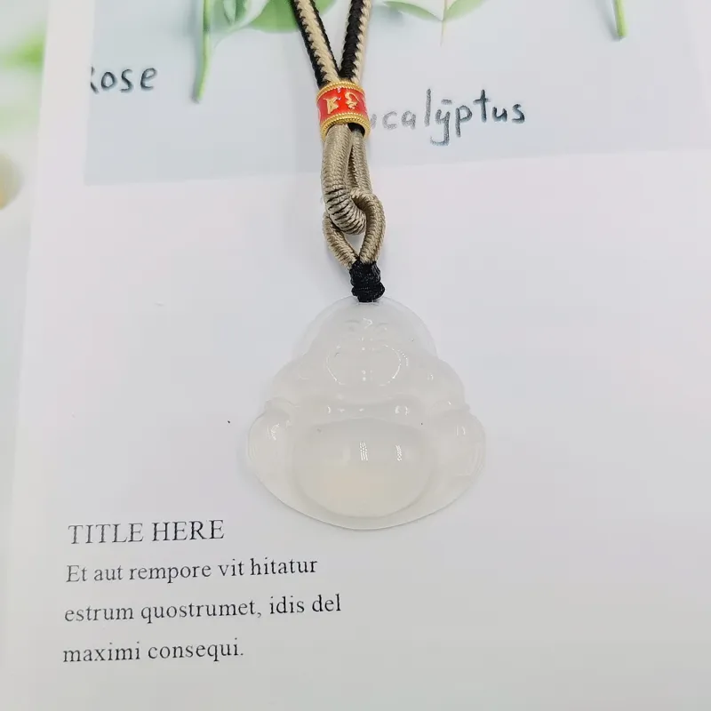 Yu Shangxuan Natural Chalcedony Necklaces Unisex-1