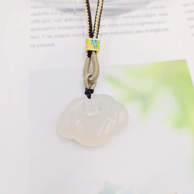 Yu Shangxuan Natural Chalcedony Necklaces Unisex-4
