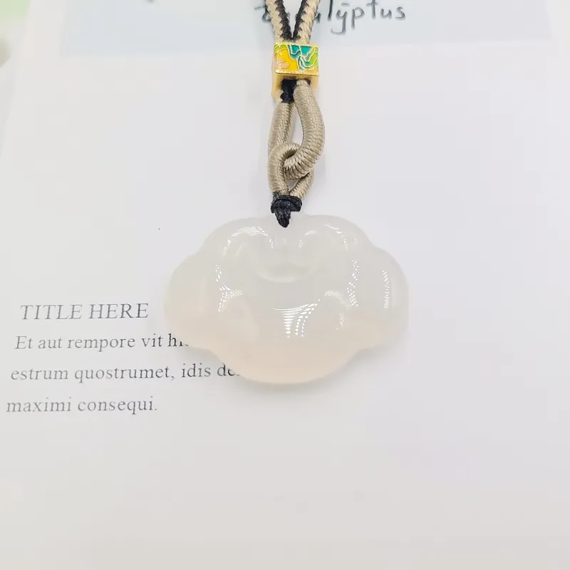 Yu Shangxuan Natural Chalcedony Necklaces Unisex-1