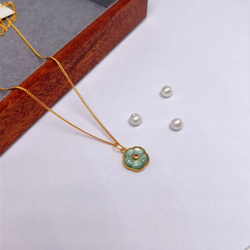 Yu Shangxuan Ice Glutinous Jadeite Necklaces Women's-2