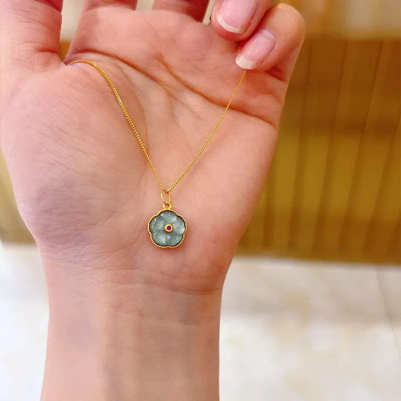Yu Shangxuan Ice Glutinous Jadeite Necklaces Women's-4