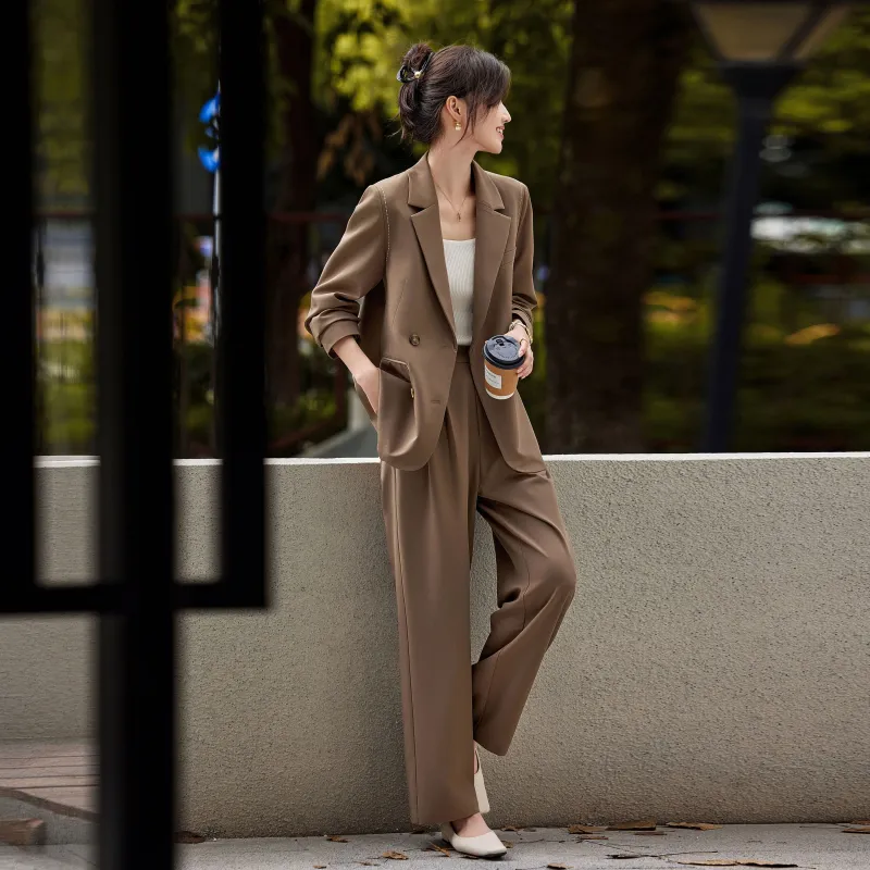 A Paradise For Awakening Business Suit Women's Coffee-5