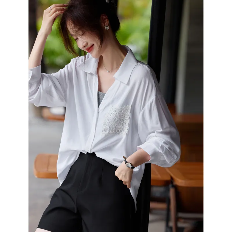 A Paradise For Awakening Shirt Women's White-7
