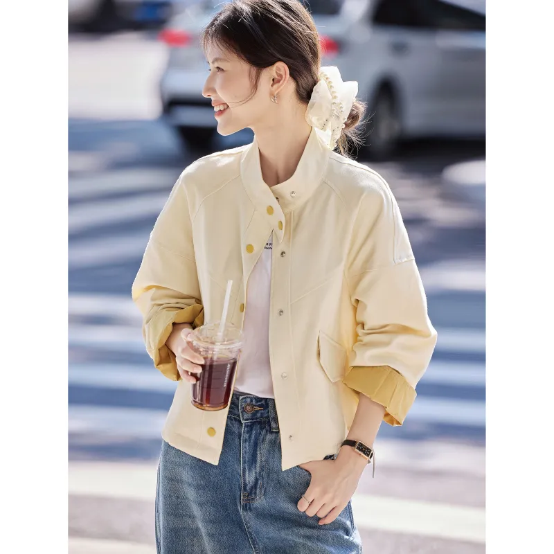 A Paradise For Awakening Jackets Coats Women's Beige-4