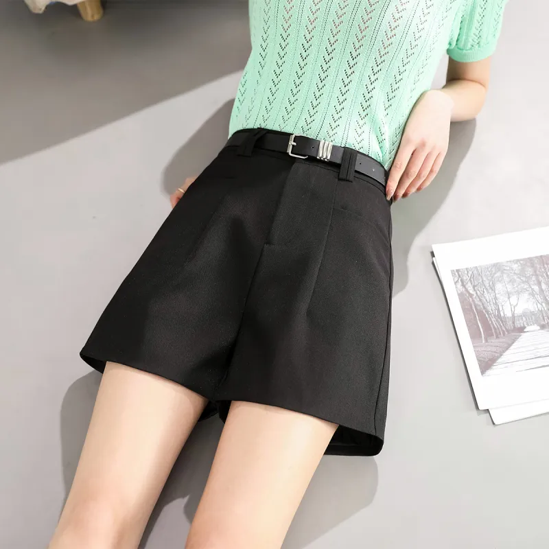 A Paradise For Awakening Casual Shorts Women's Black-4