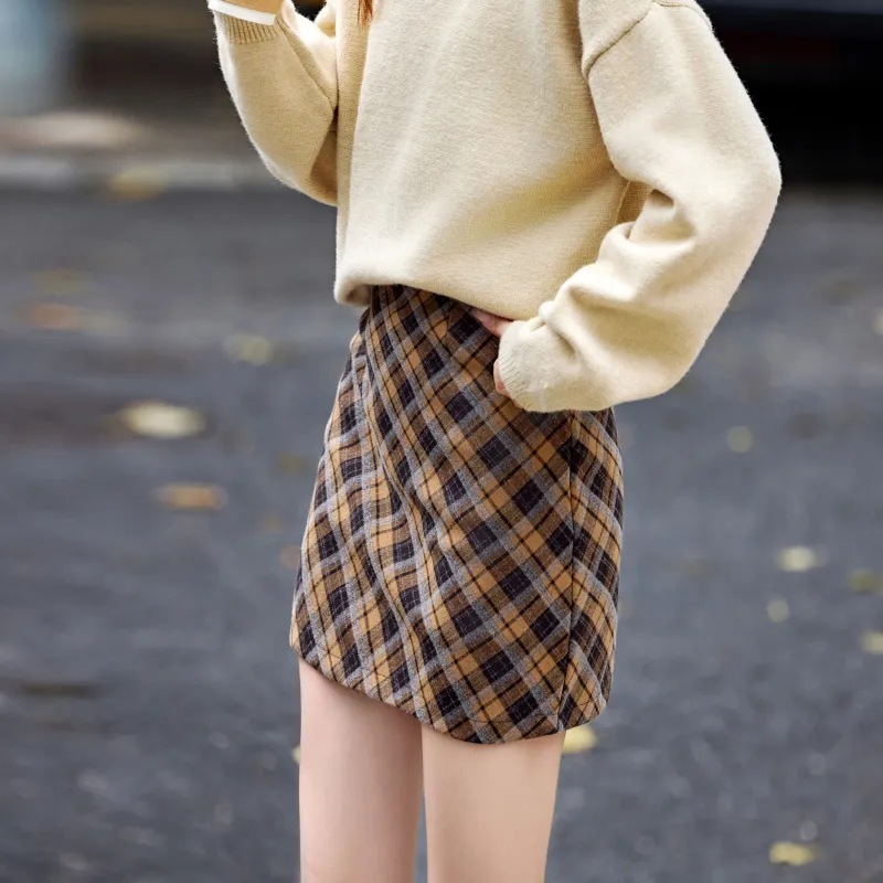 A Paradise For Awakening Casual Short Skirts Women's Khaki-5