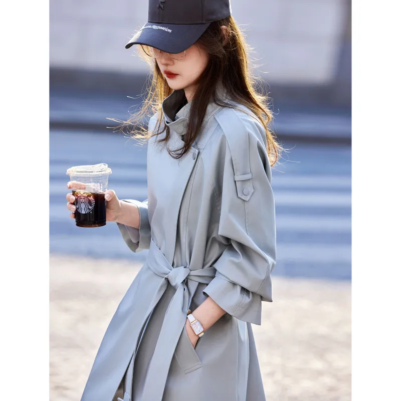 A Paradise For Awakening Trench Coat Women's-6