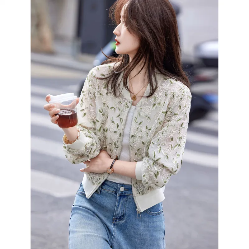 A Paradise For Awakening Cropped Coat Women's Beige Apricot-5