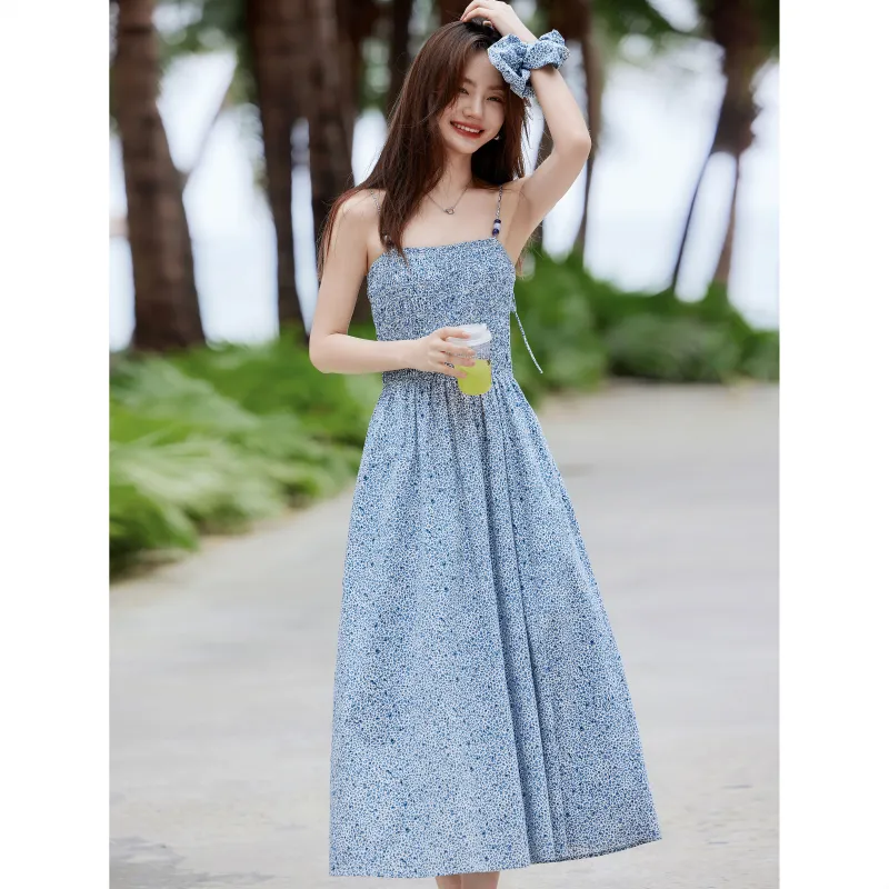 A Paradise For Awakening Slip Dress Women's Blue-6