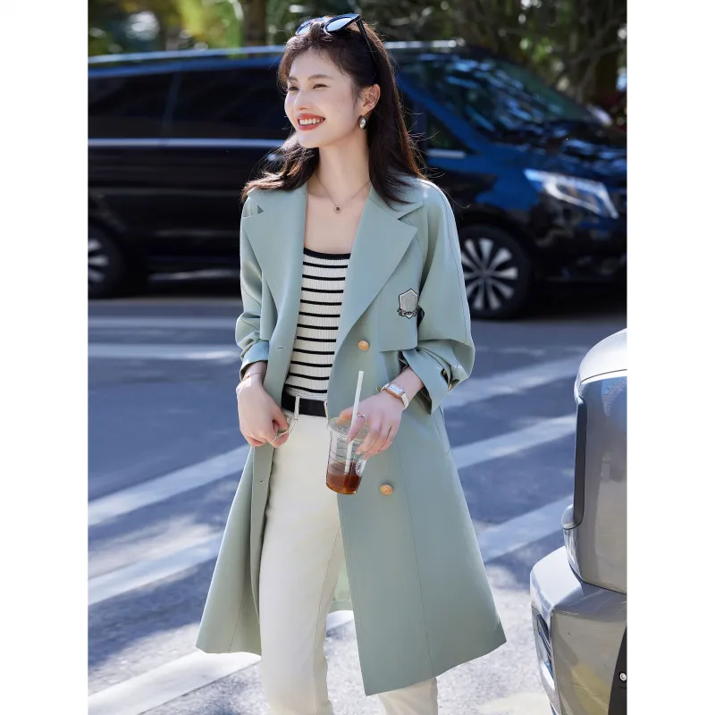 A Paradise For Awakening Trench Coat Women's-6