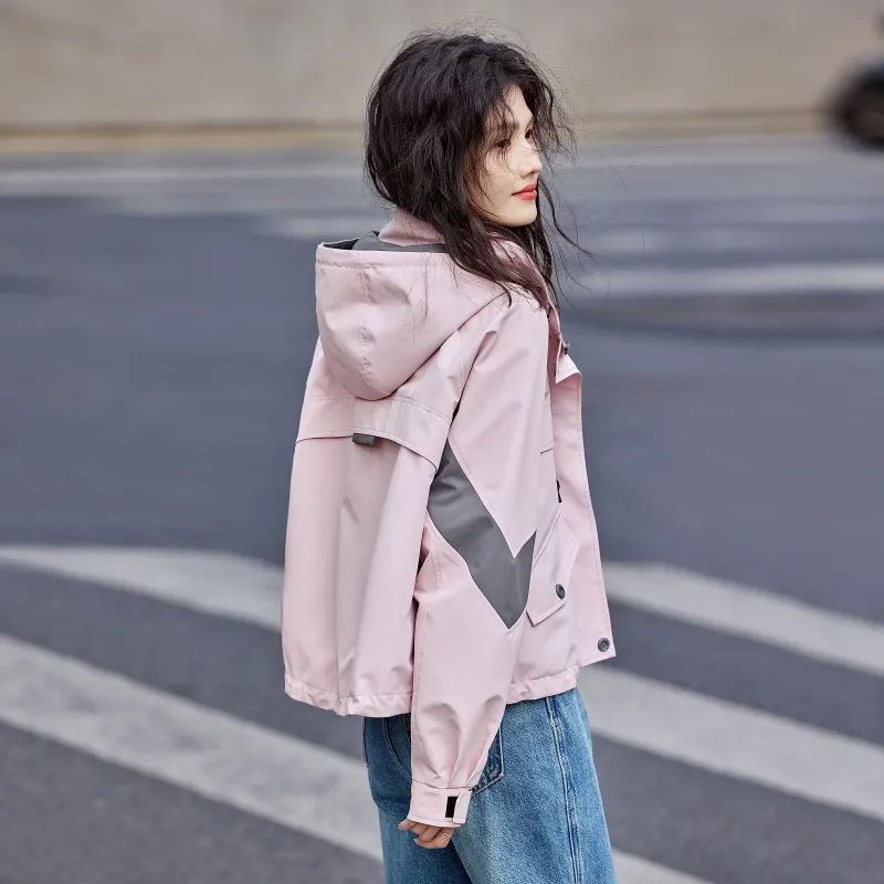 A Paradise For Awakening Cropped Coat Women's Pink-2