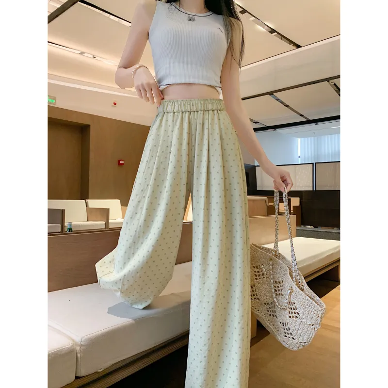 A Paradise For Awakening Casual Pants Women's Yellow-3