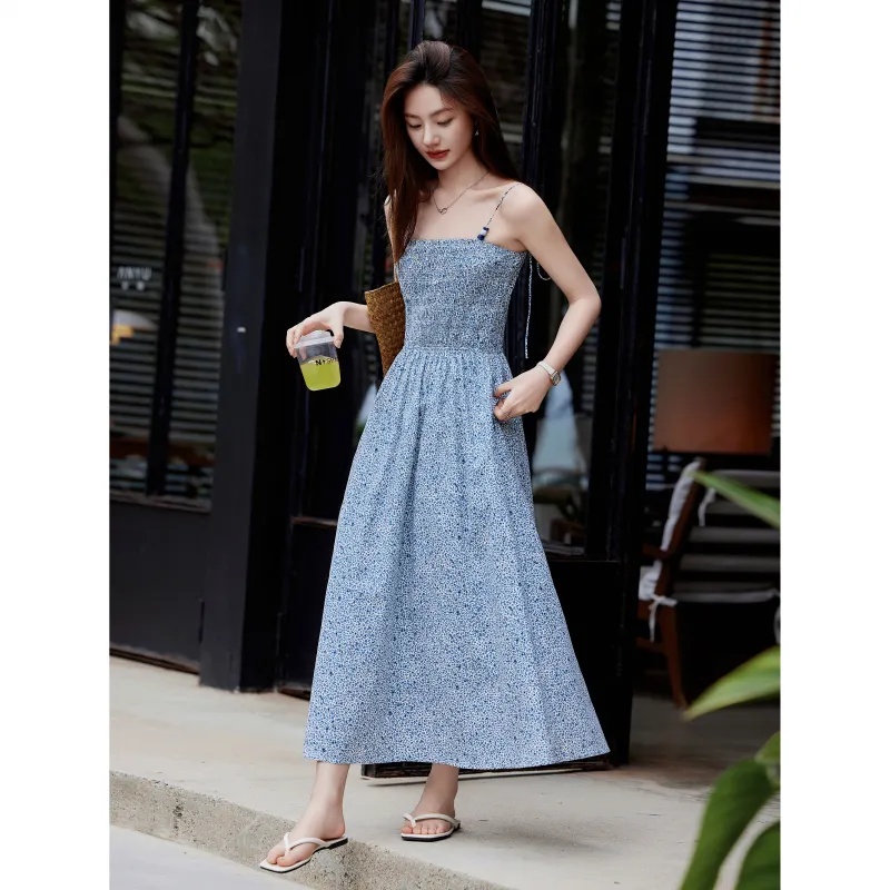 A Paradise For Awakening Slip Dress Women's Blue-3