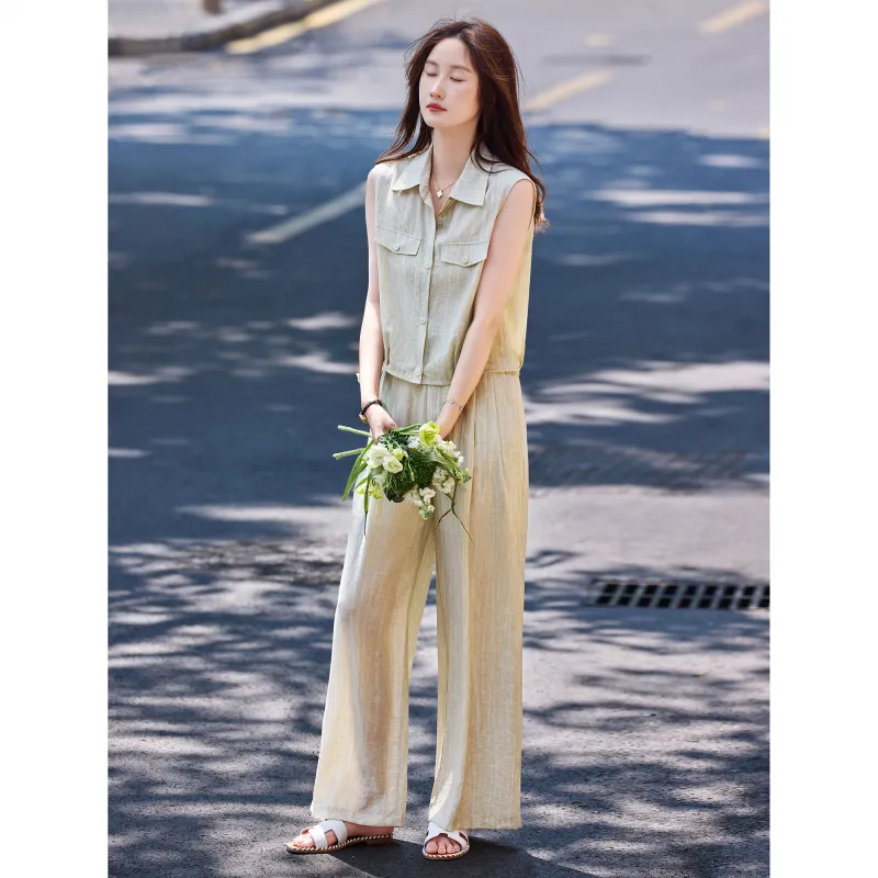 A Paradise For Awakening Shirt Matching Set Women's-3