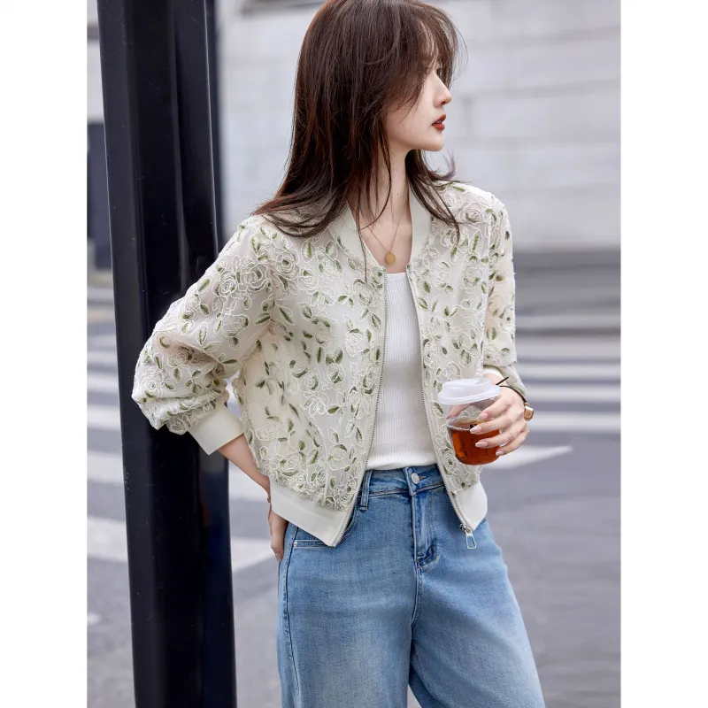 A Paradise For Awakening Cropped Coat Women's Beige Apricot-6