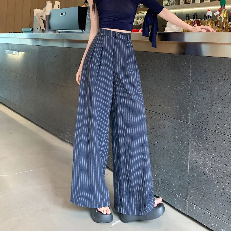 A Paradise For Awakening Casual Pants Women's Blue-2