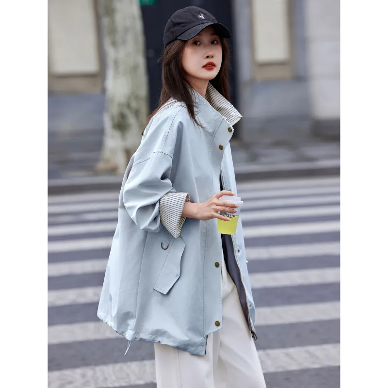 A Paradise For Awakening Trench Coat Women's-13