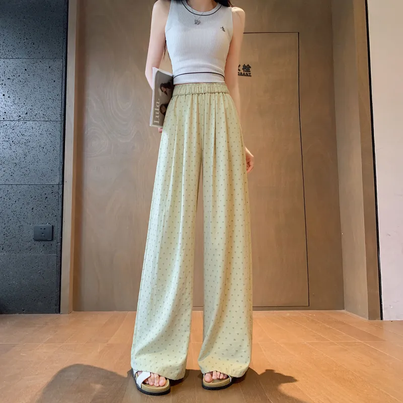 A Paradise For Awakening Casual Pants Women's Yellow-4