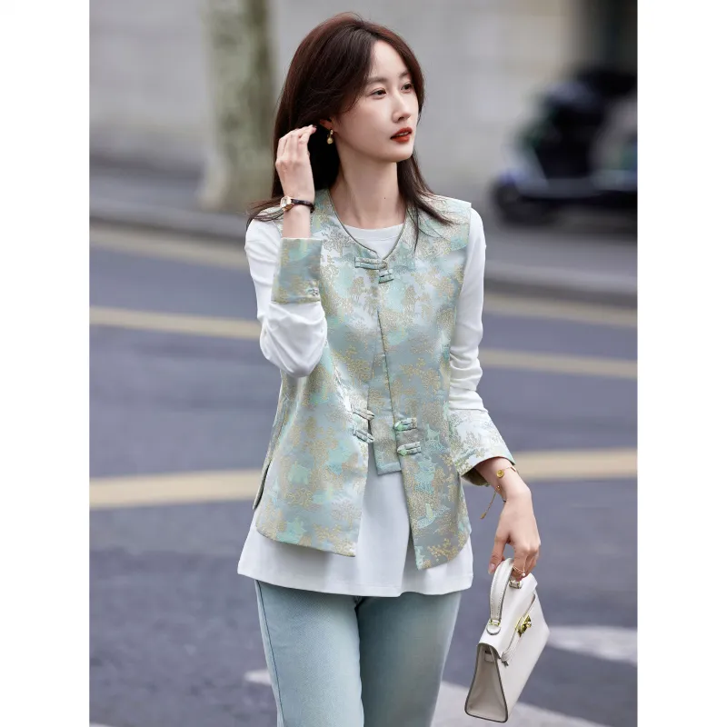 A Paradise For Awakening Casual Suit Women's Green-6