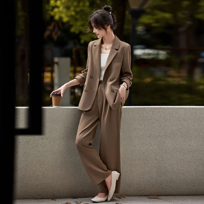 A Paradise For Awakening Business Suit Women's Coffee-3