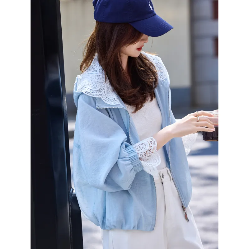 A Paradise For Awakening Jacket Women's Blue-2