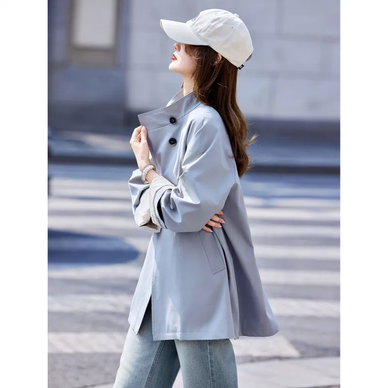 A Paradise For Awakening Trench Coat Women's-12